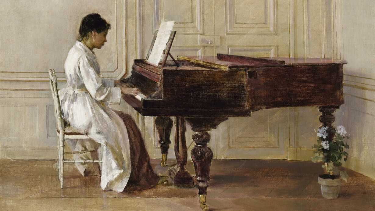Theodore Robinson, At the piano