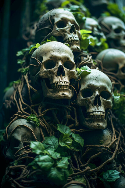 Caveiras e ossos. Vestígios de desaparecidas civilizações em alegados complexos subterrâneos e da biblioteca de metal do Equador que Neil Amstrong buscou também  (O Labirinto dos Ossos)