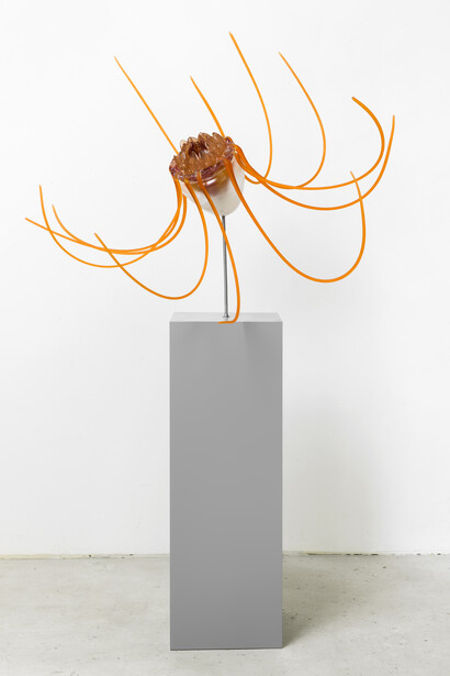 Tue Greenfort. Periphylla VII, 2016
scultura vetro, plinto, 60 x 135 cm Ø. Edizione unica. Foto: Roman März. Courtesy dell’artista e KOENIG GALERIE, Berlino
