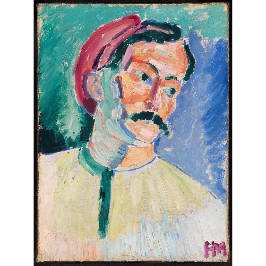 Henri Matisse, 1869-1954, André Derain, 1905, Oil paint on canvas, 394 x 289 mm © Succession Henri Matisse/DACS 2015
 

