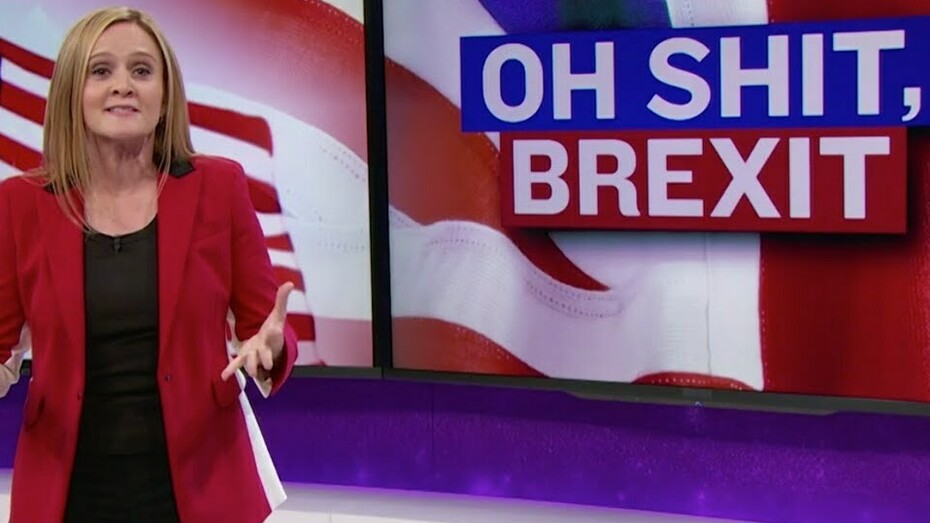 Programa de televisión anunciando el Brexit