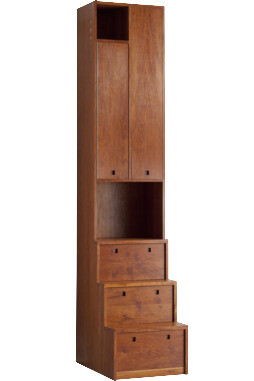 Staircase Wardrobe, Hendrike Farenholtz (*1956)1995 Hamburgoiled American cherry woodH 240 x W 51 x L 65 cm