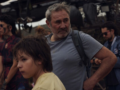 Sergi López and Bruno Núñez Arjona in Sirat (2025)