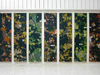 William Monk, Arcade, 2010-2014, Oil on canvas, 90 1/2 x 165 5/16 in. (230 x 420 cm)