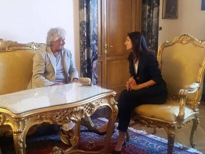 Beppe Grillo e Virginia Raggi