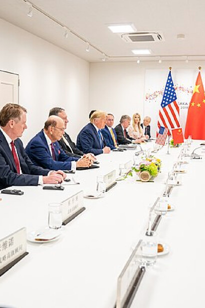 US President Donald J. Trump leads an American delegation in health talks with Chinese officials