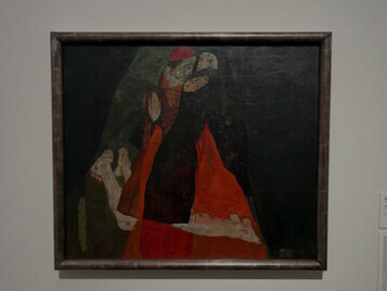 Egon Schiele, Caress (Cardinal and Nun), 1912. Oil on Canvas. Leopold Museum, Vienna
