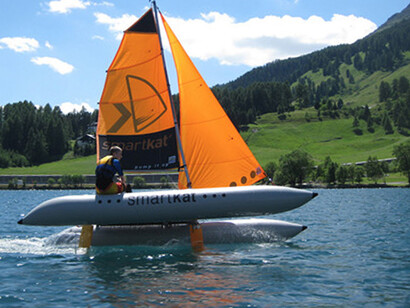 Sailing is a popular pastime in Davos