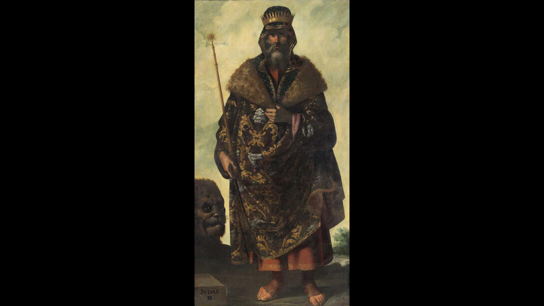 Francisco de Zurbarán (Spanish, 1598–1664), Judah, ca. 1640–45, Oil on canvas, 79 ¼ x 40 ¾ inches (201.3 x 103.5 cm) ©Auckland Castle Trust/Zurbarán Trust. Photo credit: Robert LaPrelle