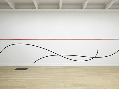 Lawrence Weiner, installation view at the South London Gallery, All in Due Course, 2014, Courtesy of
Lawrence Weiner, ARS, NY and DACS, London 2014, Photo by Andy Keate