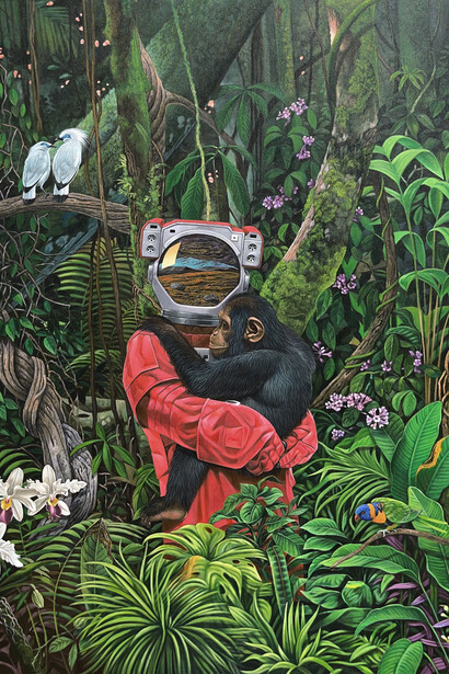 Agus Putu Suyadnya, A hug for hope, 2025, Courtesy of Sapar Contemporary