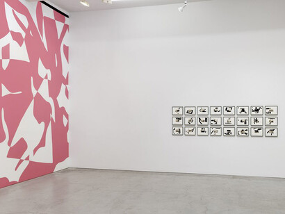 Arturo Herrera, exhibition view. Courtesy of Sikkema Malloy Jenkins Gallery