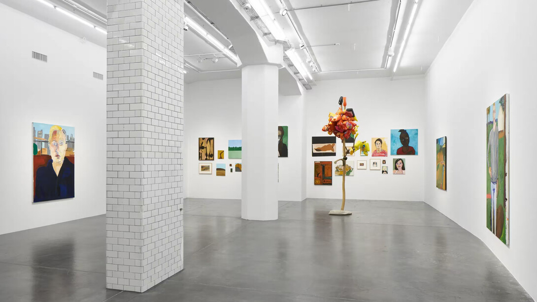 James Jarvaise and Henry Taylor, Sometimes a straight line has to be crooked, exhibition view. Courtesy of Hauser & Wirth Gallery