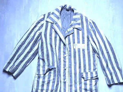 Traje de prisionero de los campos nazis
