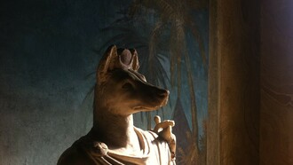 Estatua del dios Anubis, Museos Vaticanos