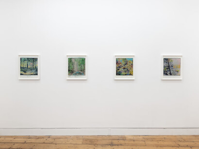 John Maclean, Works on paper, exhibition view. Courtesy of the Approach 