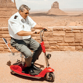 Andri Pol, Parkwächter im Monument Valley, Utah, USA (detail), 2002. Mit freundlicher genehmigung der Fotostiftung Schweiz