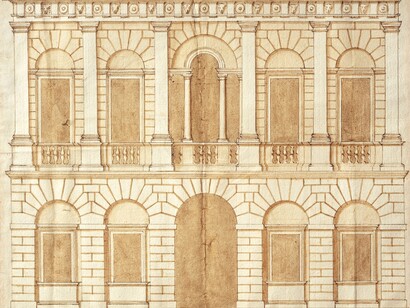Design for a palace by Andrea Palladio (c.1540s) (c) RIBA Collections