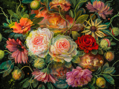 Julie Heffernan, Nature morte (Venezuela) (detail), 2026. Courtesy of Hirschl & Adler Modern