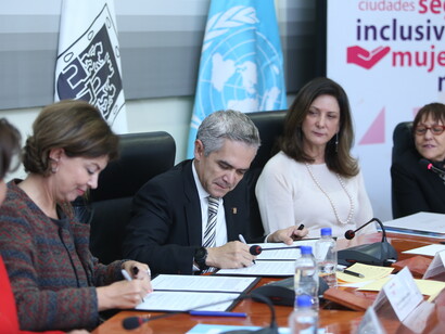 Firma del Acuerdo entre el gobierno de la Ciudad de México y ONU Mujeres, 2017, Mexico