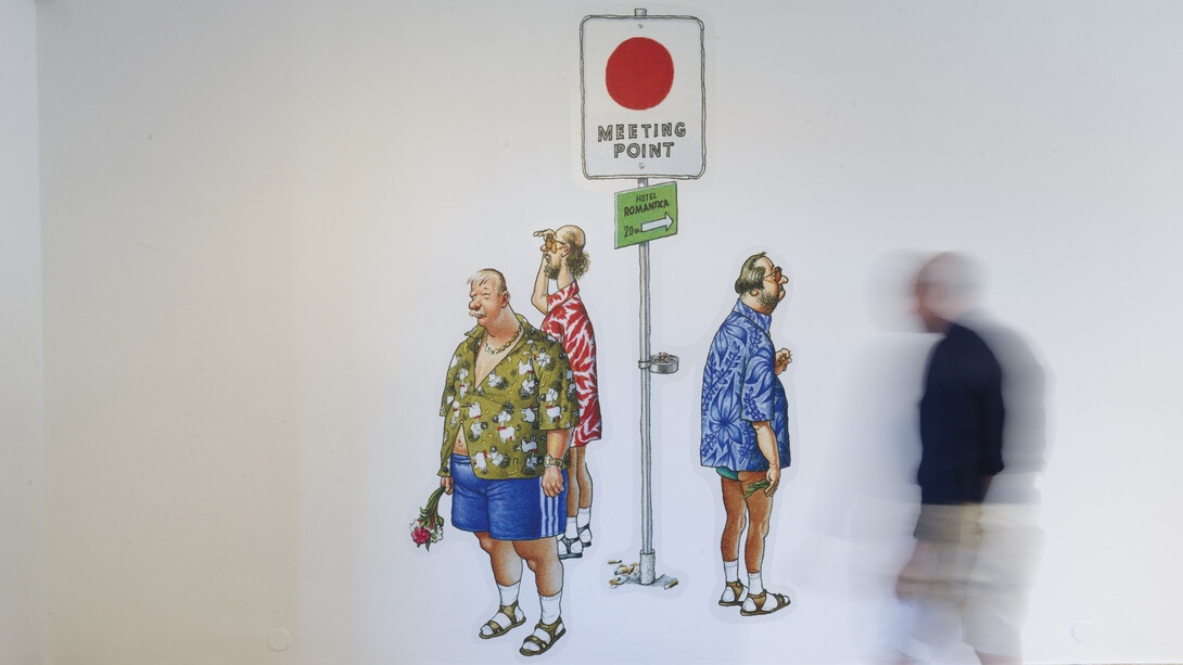 Gerhard Haderer, ausstellungsansicht. Mit freundlicher genehmigung des Schlossmuseums Linz