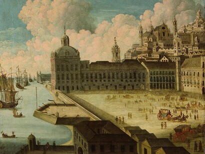 Pintura de Lisboa antes do terramoto de 1755