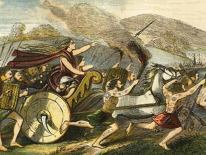 Budicca guida il suo popolo contro i Romani