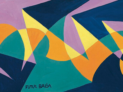 Giacomo Balla, Linee andamentali spazio, 1929 (dettaglio)