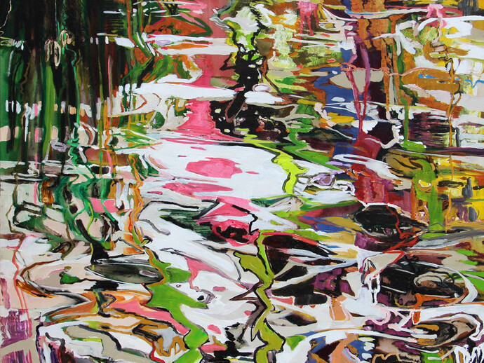 David t. Alexander, Return of Flamingos
acrylic on canvas