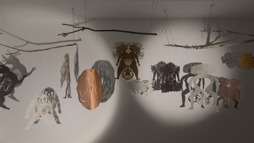 Varios artistas, Rutas relacionales, vista de exhibición. Cortesía de Lucía Mendoza 