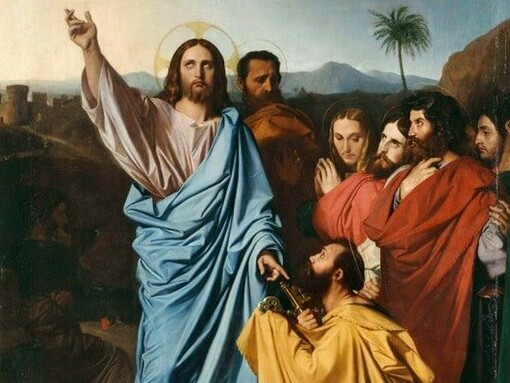Jean-Auguste-Dominique Ingres, Gesù consegna le chiavi a San Pietro,1860 circa