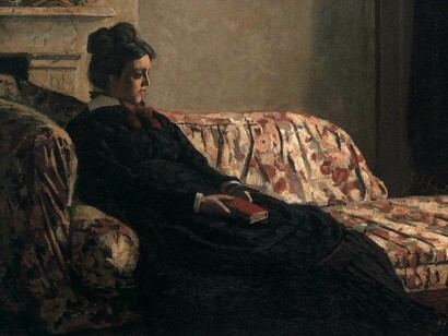 «Camille Monet en el sofá» (1871)