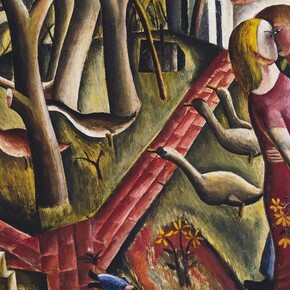 David Jones, The Garden Enclosed (detail), 1924, oil on board, 35.6 x 29.8 cm © Trustees of the David Jones Estate / Tate, London 2015