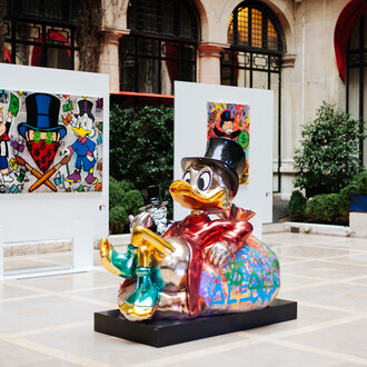 Alec Monopoly, Exhibition view. Courtesy of Eden Fine Art