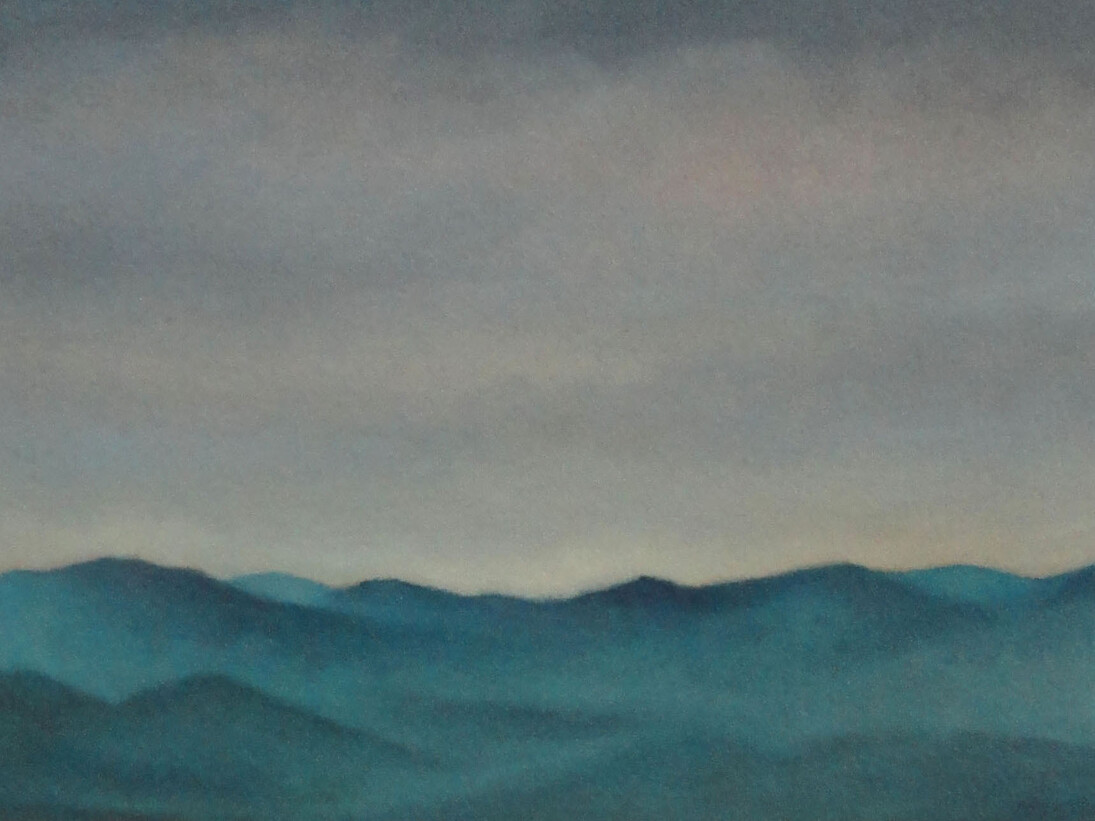 Mauricio Parra, A montanha azul-mantiqueira, 38,5 x 28,8 cm. Courtesy of Galeria Mezanino