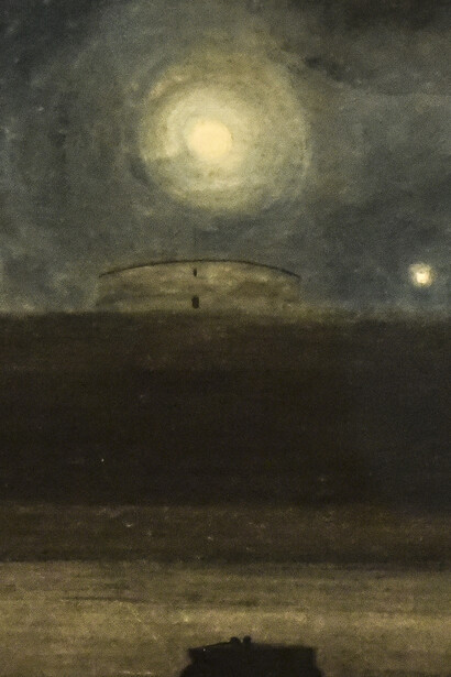 Léon Spilliaert, La playa bajo la luna (detalle), 1908