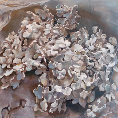 Andrea Kantrowitz, Tethys, 30 v 30 inches, oil on canvas, 2020