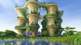 A vertical village, a new project in New Delhi, India
