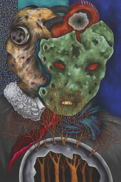 Untitled, 2013, Acrylic and charcoal on canvas, 193 x 132 cm, Copyright VW (VeneKlasen/Werner), Berlin