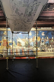 Sitio de restauración del Buen Governo, Palazzo Pubblico, Museo Cívico. Municipio de Siena, Italia