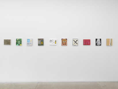 Various artists, Small format painting, exhibition view. Courtesy of 56 Henry Gallery