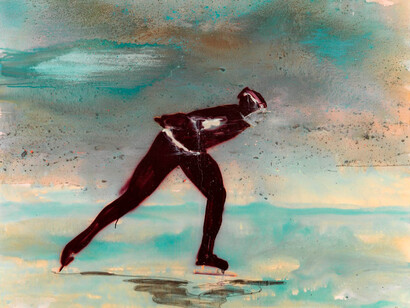 Kristína Mésároš, Origin, exhibition painting. Courtesy of Danubiana