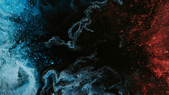 Pintura feita com tinta acrílica aireada através de jatos de spray