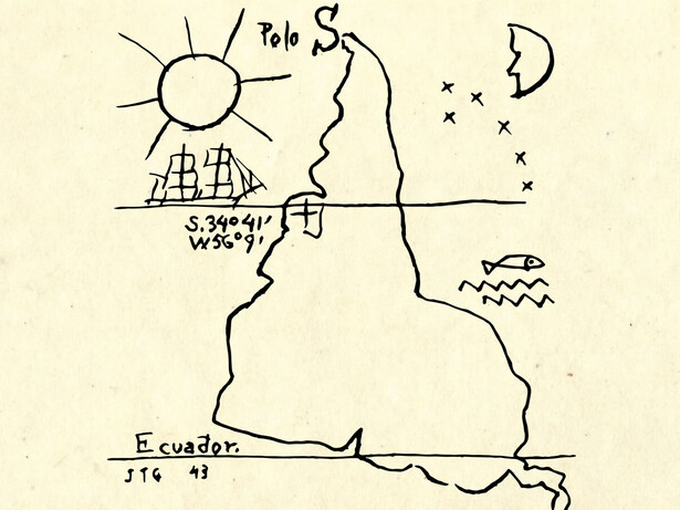 Joaquín Torres García, América Invertida, 1943