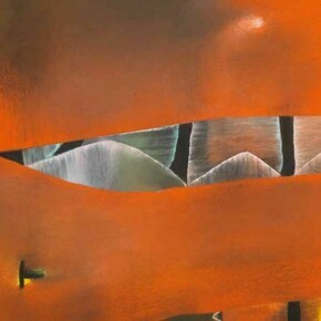 David Blackburn, Breakwater - Red Sunset, 2003, pastel, 51 x 65 cms 201⁄8 x 255⁄8 ins