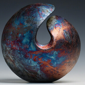 Katie Yang, Serendipity, Raku. Courtesy of Denise Bibro Fine Art