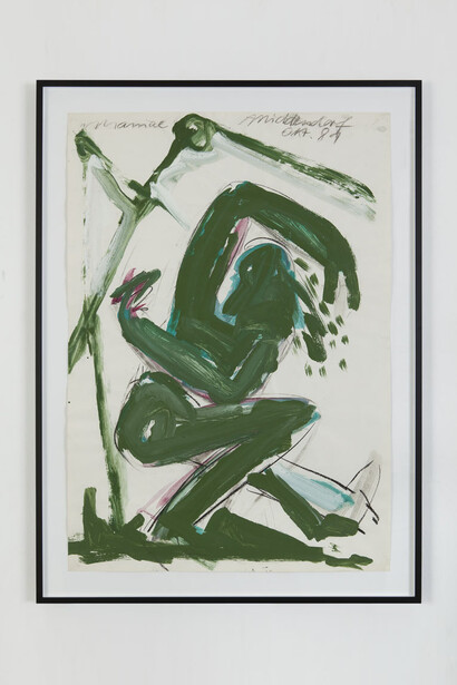 Helmut Middendorf, Maniac, 1981, acrylic on paper, 100 x 70 cm