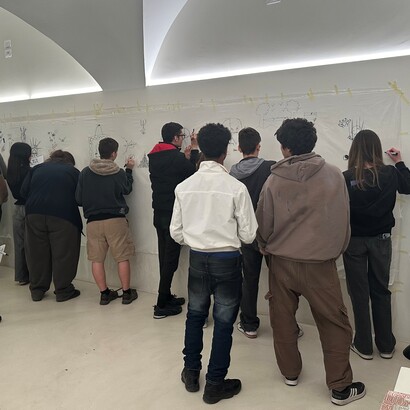 Patrizia Benedetta Fratus, Penelopi, installazione e coinvolgimento dei visitatori. Foto di e per gentile concessione di Patrizia Benedetta Fratus