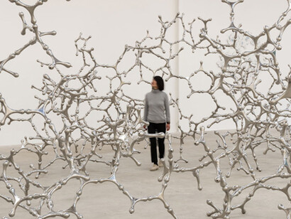 Loris Cecchini, Exhibition view. Courtesy of Galleria Continua