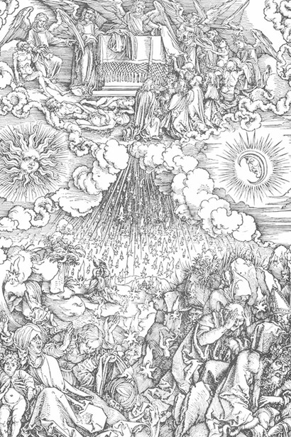 Albrecht Dürer Apocalisse, 8, Quinta e sesta piaga, xilografia, 1497-1498